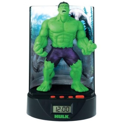 HULK DESPERTADOR CON SONIDO . DISPLAY LCD