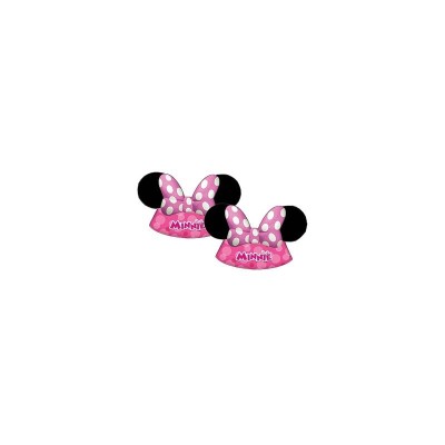 6 GORROS CONO 11x16 CM.MINNIE