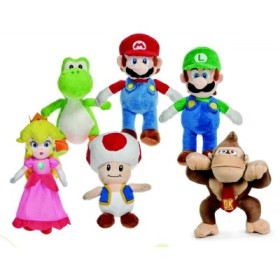 SUPER MARIO PELUCHE 6MODELO 20CM-NINTENDO