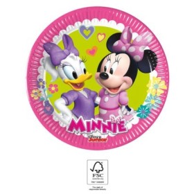 6 PLATOS PAPEL 20CM. MINNIE
