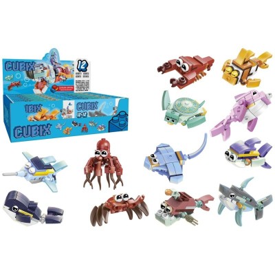 CUBIX SEA ANIMALEA 12PCS D/BOX 12 ASSORTED