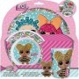 LOL Surprise 44390 – Juego de Vajilla Infantil de 3 Piezas | Plato, Cuenco y Vaso de Plástico | Dise?o Colorido para Ni?as
