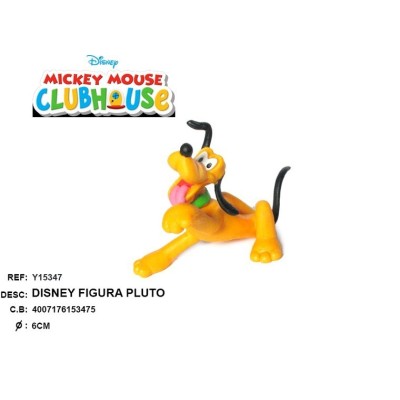Disney – Figura de Pluto (Bullyland 15347), Pintada a Mano, PVC sin Tóxicos, Juguete Infantil +3 A?os