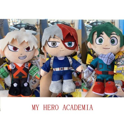 BARRADO Peluche de los Personajes de My Hero Academia - 30 Centímetros - Deku, Bakugo, Todoroki - Calidad Super Soft (Bakugo)
