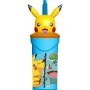 POKEMON VASO CON FIGURITA 3D 360ML