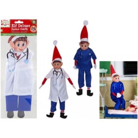 ELFO CON TRAJE DE MEDICO EN BOLSA