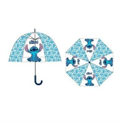 STITCH PARAGUAS TRANSPARENTE AUTOMATICO 48CM