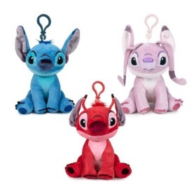STITCH PELUCHE CON LLAVERO 3MODELO 15CM-DISNEY