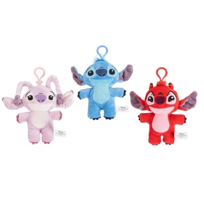 STITCH PELUCHE CON LLAVERO 3MODELO 15CM-DISNEY