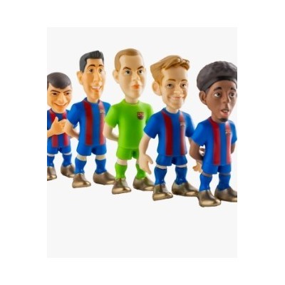 MIN FIGURA FUTBOLISTA FCBARCELONA 7 CM PACK 5A