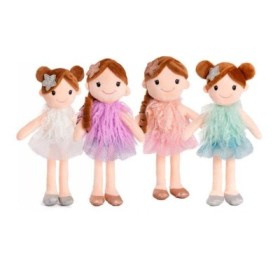 PELUCHE TRAPO MUNECA 4COLORES 30CM