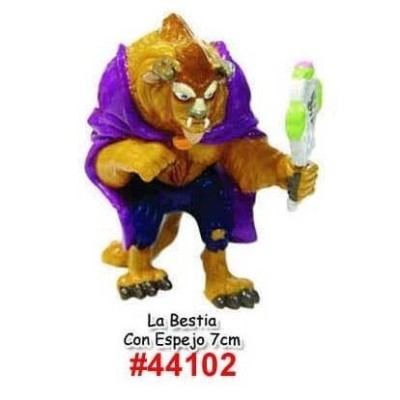 BESTIA CON ESPEJO -7CM. LA BELLA Y LA BESTIA