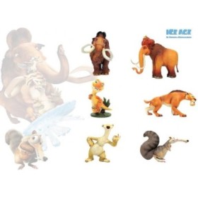 FIGURITAS DE PVC ICE AGE. PACK DE 6 MODELOS.