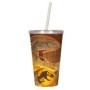 JURASSIC WOLD VASO 3D LENTICULAR GLASS 12*24CM