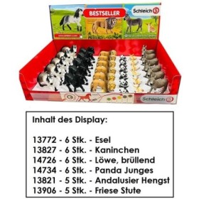 SCHLEICH MOSTRAR 34PCS CIFRA ANIMAL FIGURA