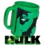 Taza Hulk 3D Marvel – Taza de Plástico Verde para Fans, Regalo Original, Dise?o Realista Superhéroes