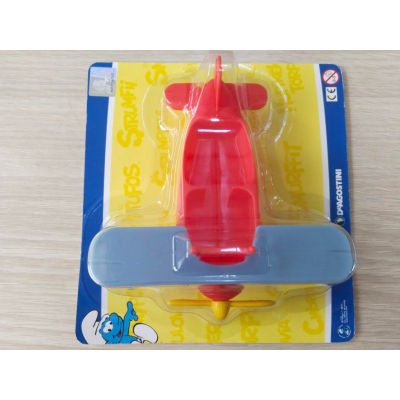 DA121 los Pitufos avion con Figuras articuladas de PVC