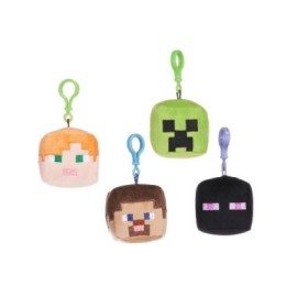 MINECRAFT PELUCHE CON LLAVERO 4MODELO 8CM