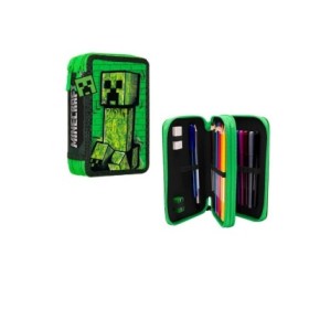 Minecraft  Plumier 2 cremallera