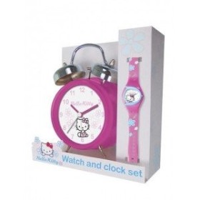 Reloj + despertador Hello Kitty