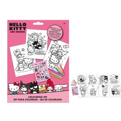 HELLO KITTY SET PARA COLOREAR