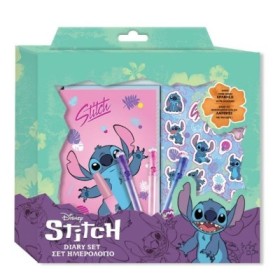 STITCH SET PAPELERIA DIARIO CON ACESORIOS