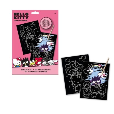 HELLO KITTY SET DE SCRATCH ART