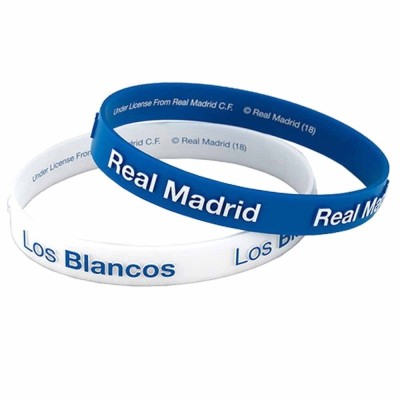 Real Madrid Pulsera 2 Pack Silicone-adulto