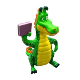 DRAGON SANT JORDI CON LIBRO 9,5CM FIGURA -COMANSI