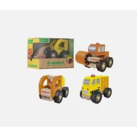 VEHICULO MADERA 3MODELO 17CM