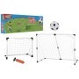 Portería de fútbol 2 en 1 de plástico con balón y bomba 70*110*145cm