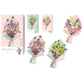 Ramo CUBIX con luces y tarjeta de felicitación 3A