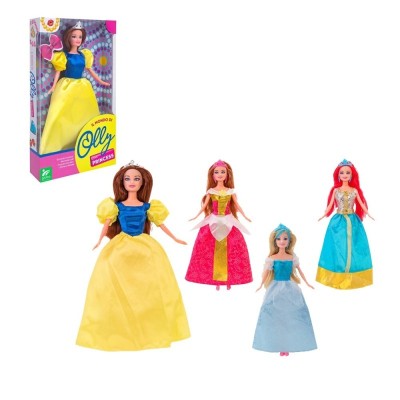 PRINCESAS MUNECA DE MODA 4MODELO 30 CM