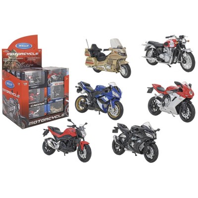 1:18 LICENSED ASST STREET MOTORBIKES EXP24PCS