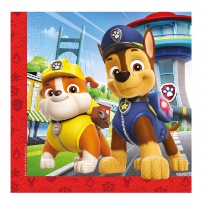 PAW PATROL SERVILLETAS 33x33 CM