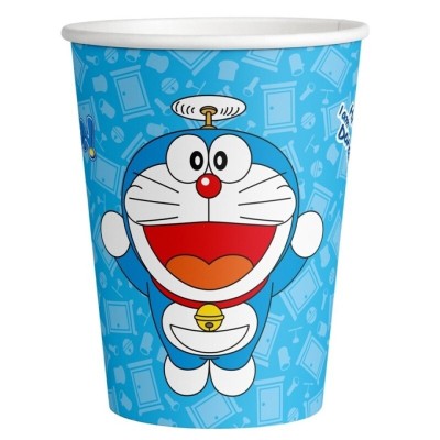 DORAEMON VASOS PAPEL 250ml (8UNS)