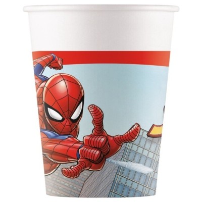 SPIDERMAN VASOS PAPEL 200ML (8UNS)