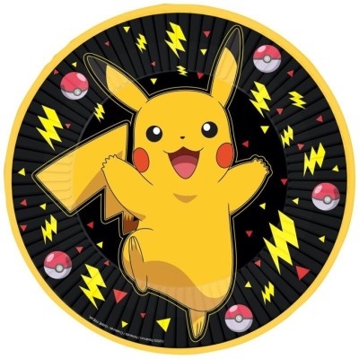 POKEMON PLATOS PAPEL 23 CM (8 UDS)