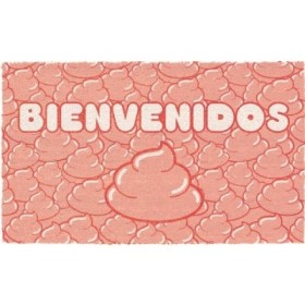 ARALE ALFONBRA BIENVENIDOS CON CACA ROSA  40*62CM