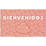 ARALE ALFONBRA BIENVENIDOS CON CACA ROSA  40*62CM