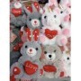 CONEJO PELUCHE SAN VALENTIN 18CM