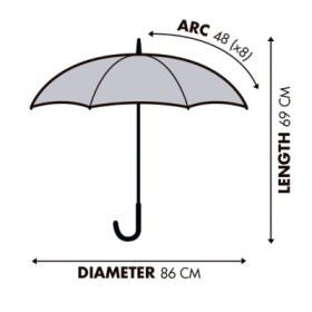 FCB PARAGUAS POLIYESTER AUTOMATICO 48CMS