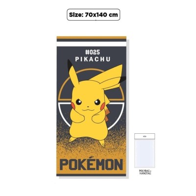 PIKACHU POKEMON TOALLA 100%POLYESTER 70X140CM