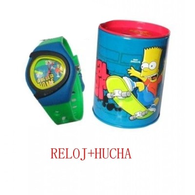 RELOJ DIGITAL SIMPSONS CON HUCHA