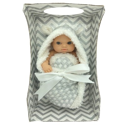 MARUKATSU Mu?ecas Bebé Babydoll con Vestido Muy Bonito .BEB? Reciente Nacido (Capucha peque?o)