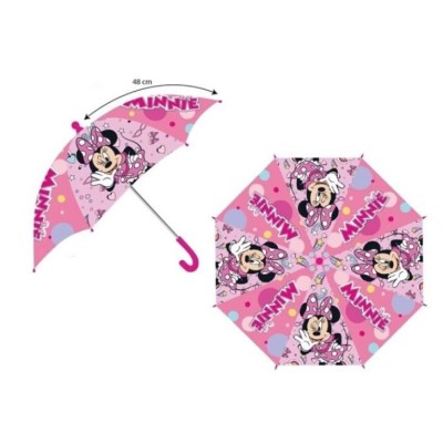 MINNIE PARAGUAS POLYESTER AUTOMATICO 48CM