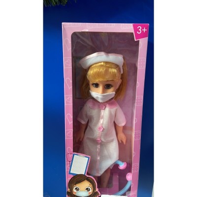 MUNECA CON SONIDO EMFERMERA ANGEL 60CM