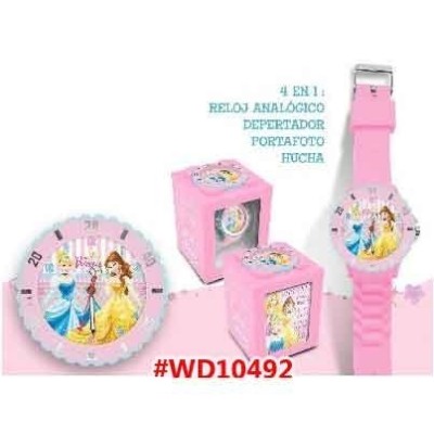 RELOJ ANALOGICO 4 EN 1 PRINCESA