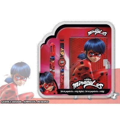 LADY BUG SET RELOJ DIGITAL + BOLI 6C + DIARIO