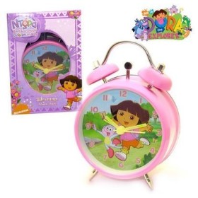 DESPERTADOR DORA EXPLORADORA PEQ. 8CM DIAG.
